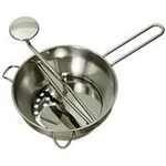 New Columbian Home Products F0722-4 Deluxe Granite Ware Foodmill With 3 Discs. Fixed Price $28.49.