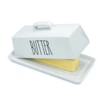 Heartland Home Porcelain Butter Dish With Handle - White Covered Keeper. Fixed Price $17.99.